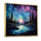 Aurora Borealis Dancing Lights VIII - Landscapes Canvas Wall Art