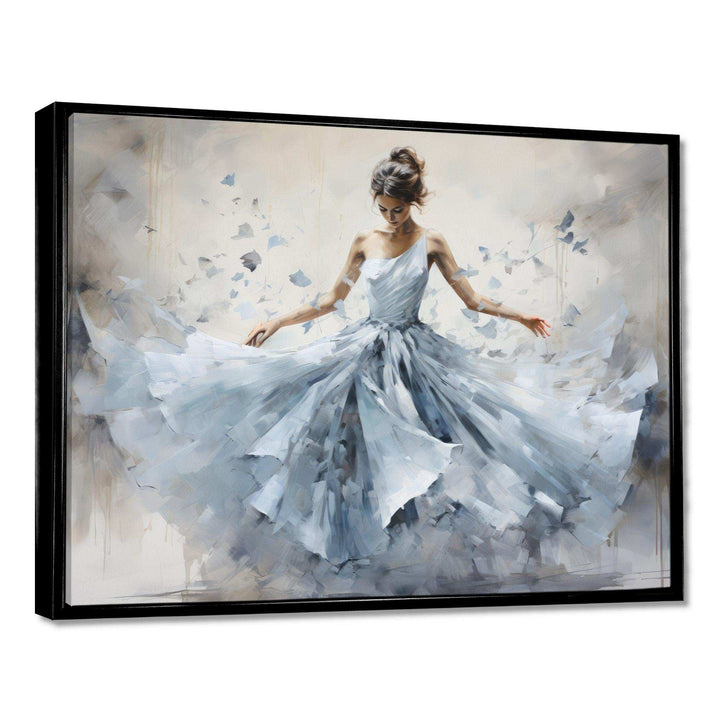 Blue Ballet Dance I - Fashion Canvas Wall Art