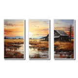 Barn Scenery At Dusk I - Multi-Panels