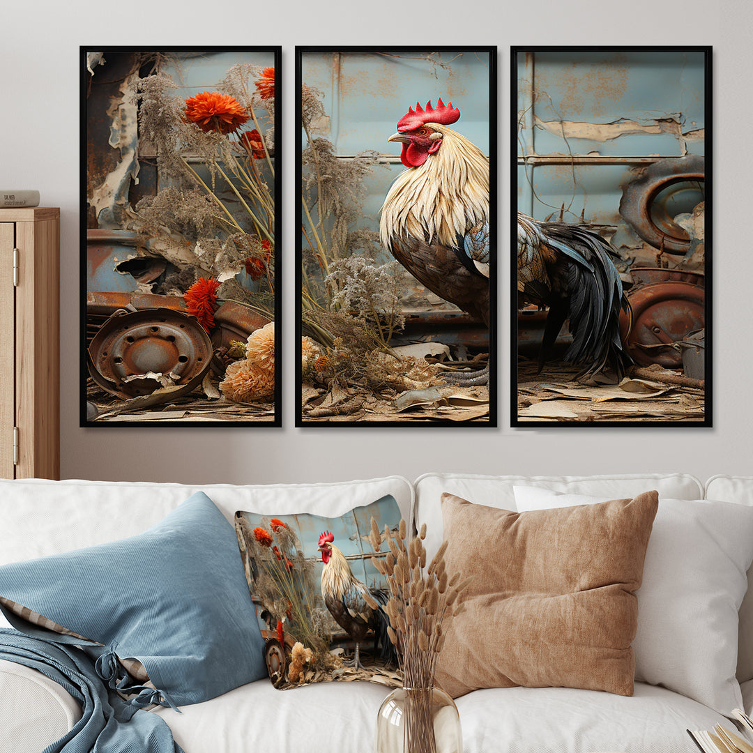 Chicken Barnyard Serenade - Multi-Panels