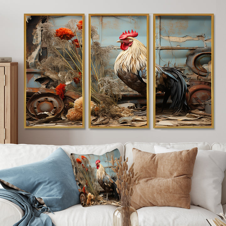 Chicken Barnyard Serenade - Multi-Panels