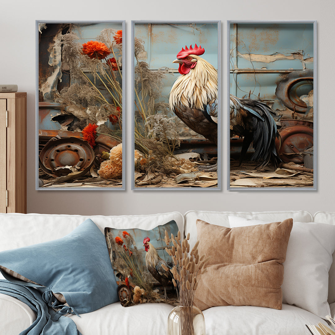 Chicken Barnyard Serenade - Multi-Panels