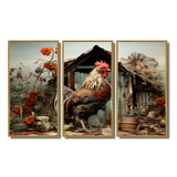 Roaster Barnyard Serenade I - Multi-Panels