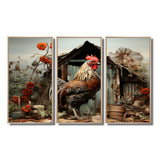 Roaster Barnyard Serenade I - Multi-Panels