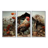 Roaster Barnyard Serenade I - Multi-Panels