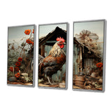 Roaster Barnyard Serenade I - Multi-Panels