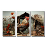 Roaster Barnyard Serenade I - Multi-Panels