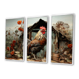 Roaster Barnyard Serenade I - Multi-Panels