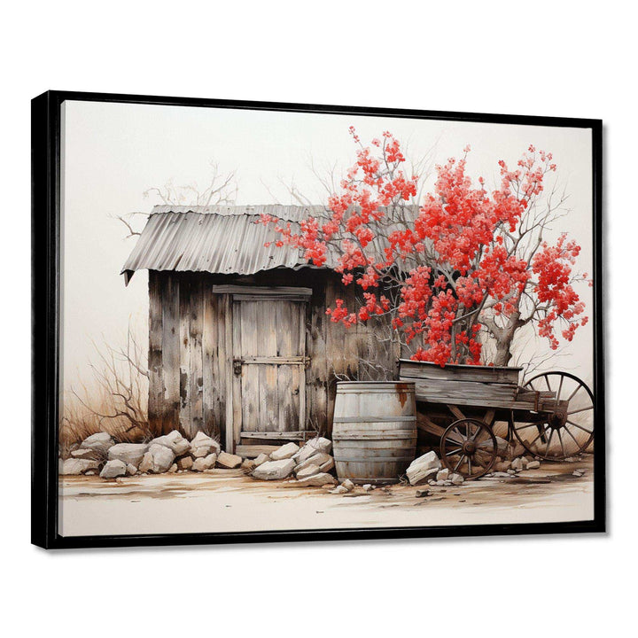 Barn Rustic Elegance II - Architecture Canvas Wall Art