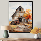 Barns Rustic Charm IX - Architecture Canvas Wall Art