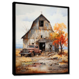 Barns Rustic Charm IX - Architecture Canvas Wall Art