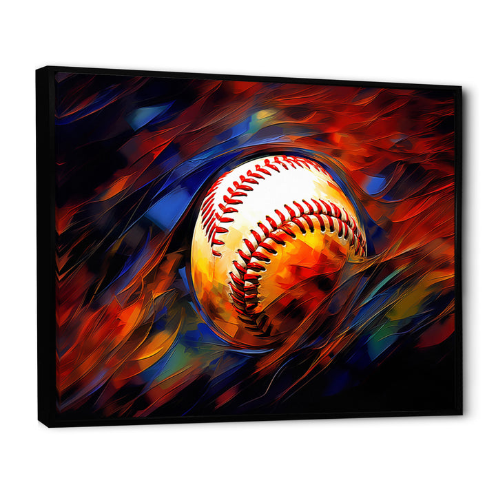 Baseball Abstract Glory I - Sport Baseball Canvas Wall Art