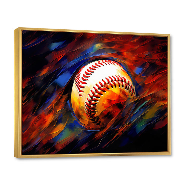 Baseball Abstract Glory I - Sport Baseball Canvas Wall Art