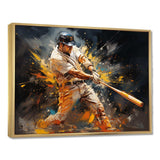 Baseball Abstract Home Run - Sports Canvas Wall Art