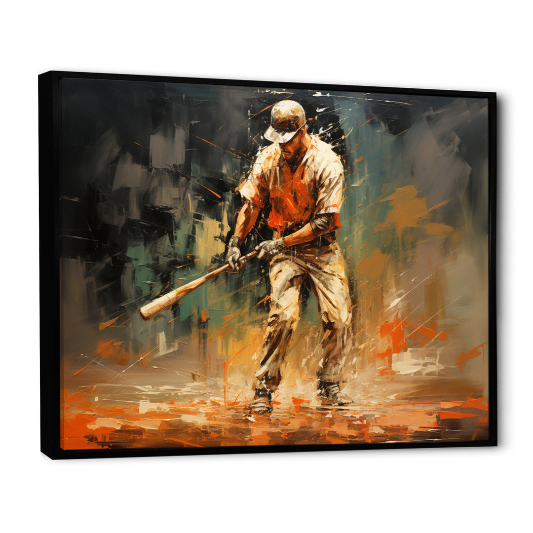 Baseball Abstract Infield - Sport Baseball Canvas Wall Art