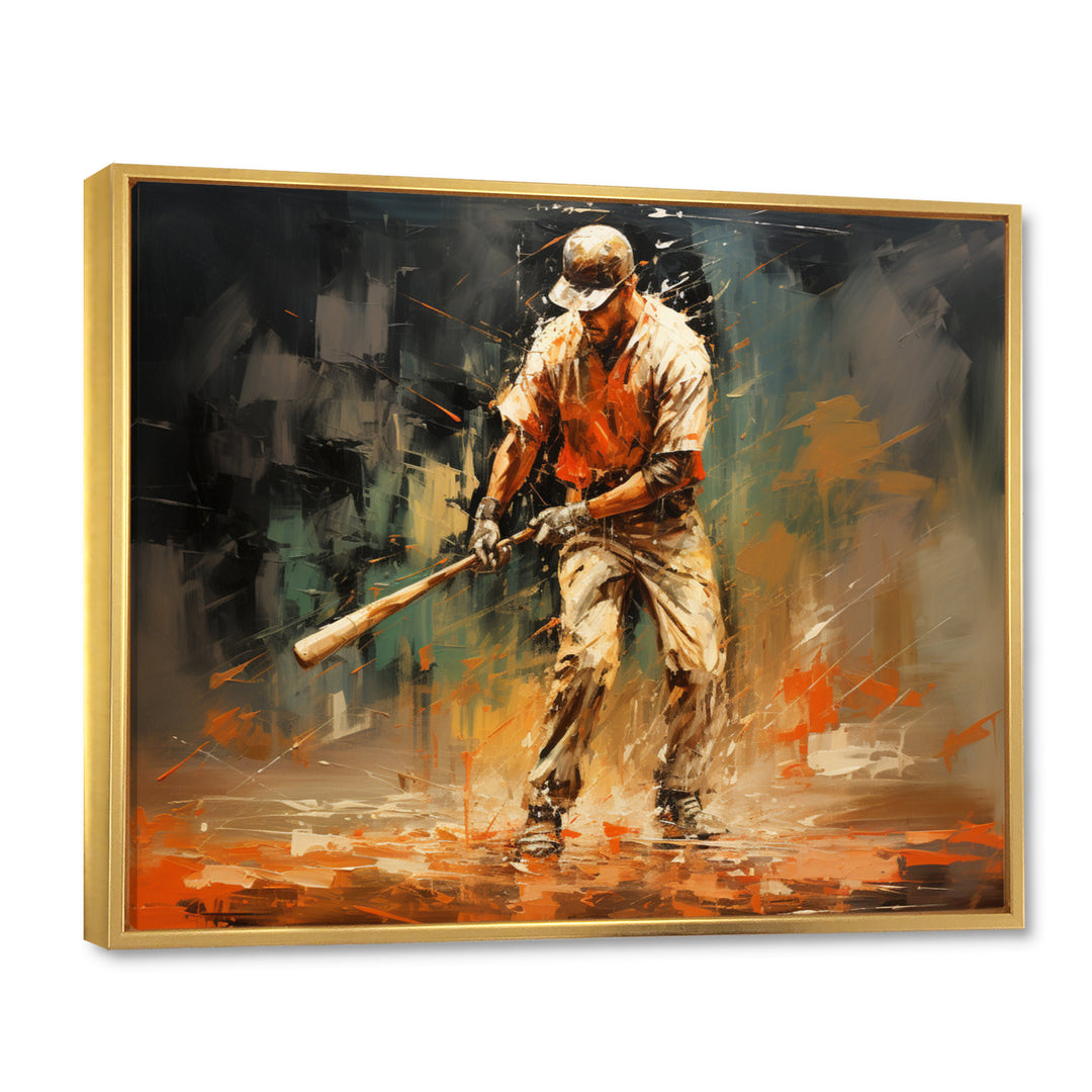 Baseball Abstract Infield - Sport Baseball Canvas Wall Art