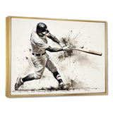 Baseball Minimal Swing II - Sports Canvas Wall Art