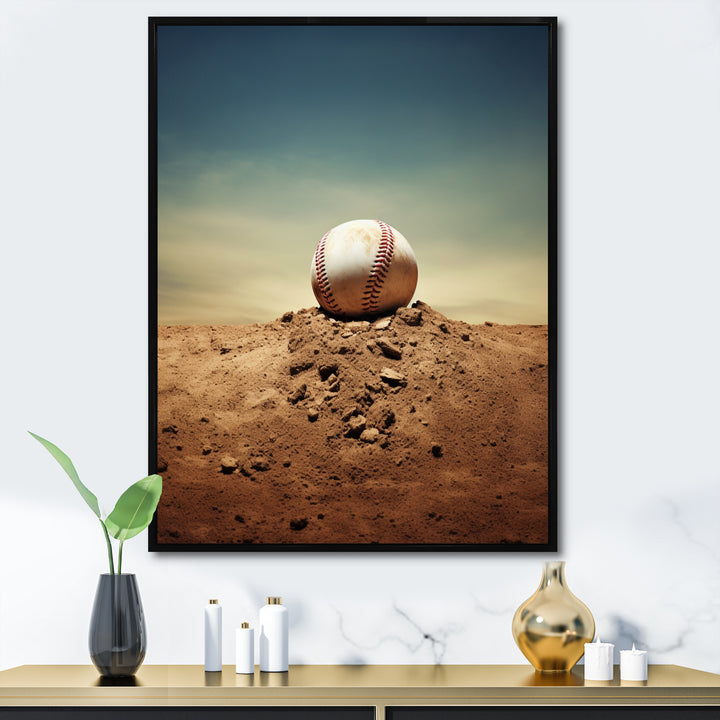 Baseball Pitchers Mound I - Sport Baseball Canvas Wall Art