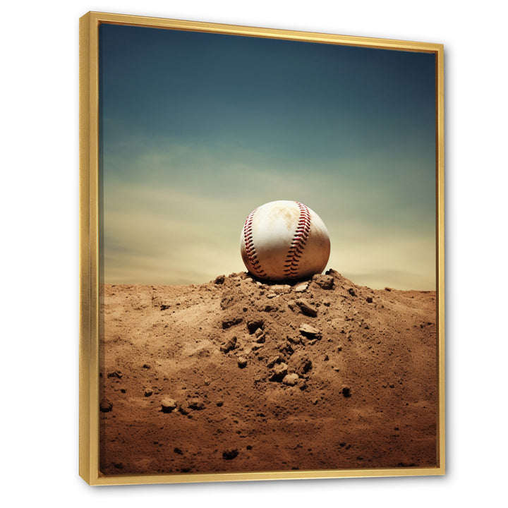 Baseball Pitchers Mound I - Sport Baseball Canvas Wall Art