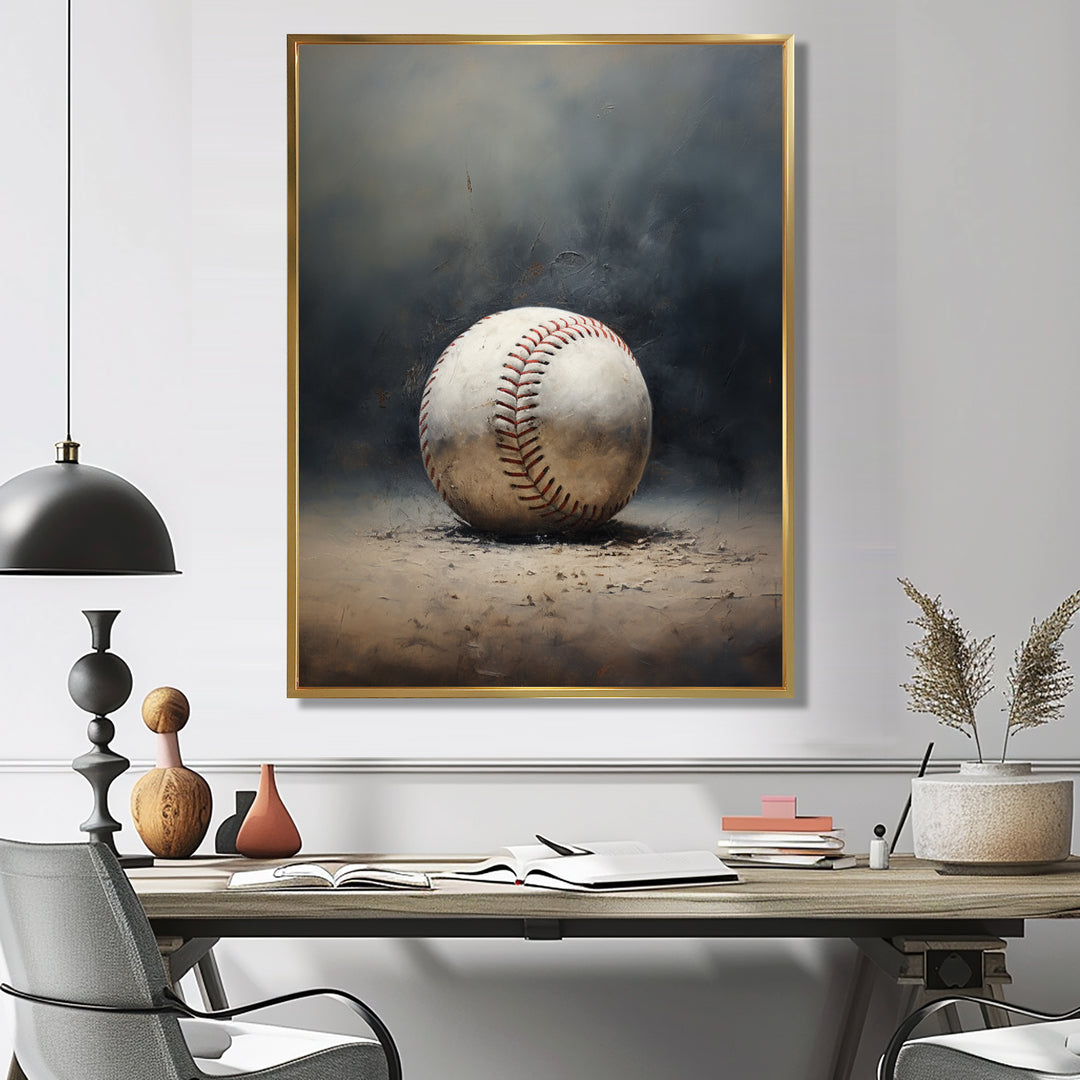 Baseball Subtle Strikeout - Sport Baseball Canvas Wall Art