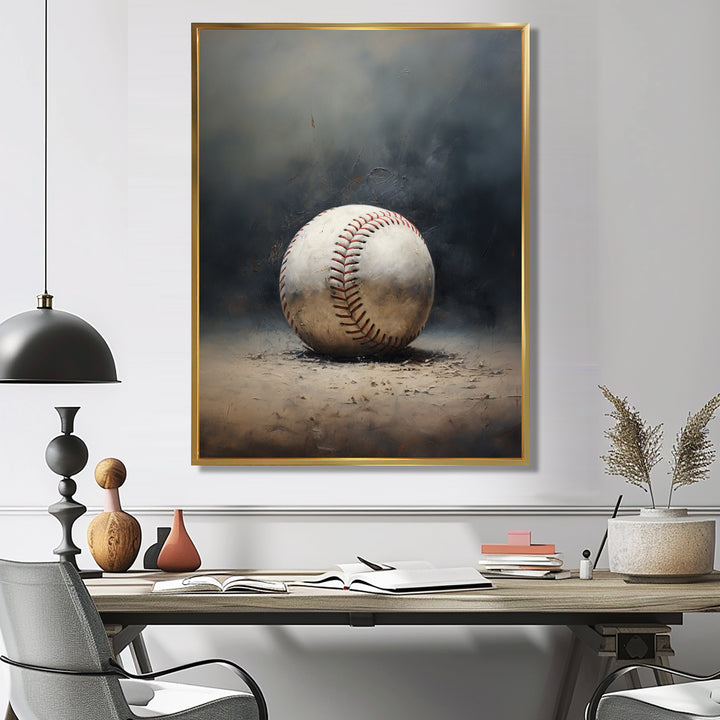 Baseball Subtle Strikeout - Sport Baseball Canvas Wall Art