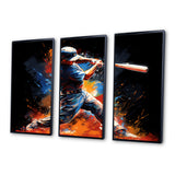 Baseball Swing Of Emotion III - Canvas Wall Art Sets