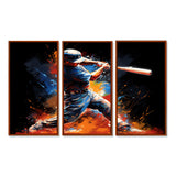Baseball Swing Of Emotion III - Canvas Wall Art Sets