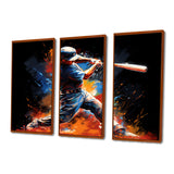 Baseball Swing Of Emotion III - Canvas Wall Art Sets