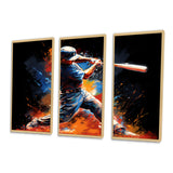 Baseball Swing Of Emotion III - Canvas Wall Art Sets