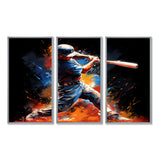 Baseball Swing Of Emotion III - Canvas Wall Art Sets