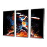 Baseball Swing Of Emotion III - Canvas Wall Art Sets