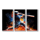 Baseball Swing Of Emotion III - Canvas Wall Art Sets