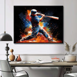 Baseball Swing Of Emotion III - Sports Canvas Wall Art