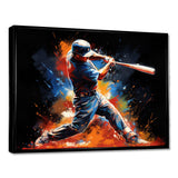 Baseball Swing Of Emotion III - Sports Canvas Wall Art