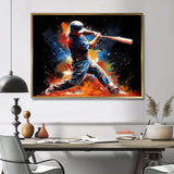 Baseball Swing Of Emotion III - Sports Canvas Wall Art