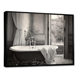 Minimalism Bath Of Serenity III - Illustration Canvas Wall Art