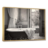 Minimalism Bath Of Serenity III - Illustration Canvas Wall Art