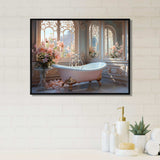 Bathroom Ethereal Glow III - Humor Canvas Wall Art