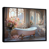 Bathroom Ethereal Glow III - Humor Canvas Wall Art