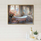 Bathroom Ethereal Glow III - Humor Canvas Wall Art