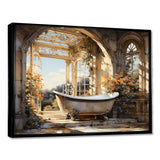 Bathroom Golden Luxe I - Humor Canvas Wall Art