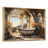 Bathroom Golden Luxe I - Humor Canvas Wall Art