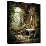 Bathroom Natures Retreat I - Humor Canvas Wall Art