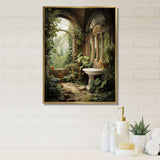 Bathroom Natures Retreat I - Humor Canvas Wall Art