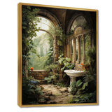 Bathroom Natures Retreat I - Humor Canvas Wall Art