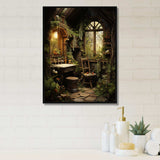 Bathroom Rustic Woodland Retreat IV - Humor Canvas Wall Art