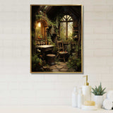 Bathroom Rustic Woodland Retreat IV - Humor Canvas Wall Art