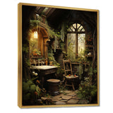 Bathroom Rustic Woodland Retreat IV - Humor Canvas Wall Art