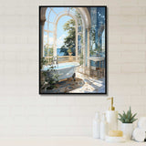 Bathroom Tranquil Reflections IV - Humor Canvas Wall Art