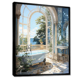 Bathroom Tranquil Reflections IV - Humor Canvas Wall Art